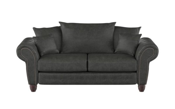 ScS Living Black County Fabric 3 Seater Sofa Scatter Back | Sofa Sale