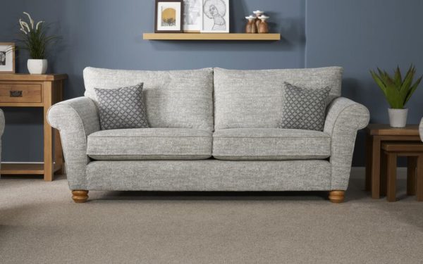 ScS Living Aurora Fabric 3 Seater Sofa Standard Back Grey | Sofa Sale