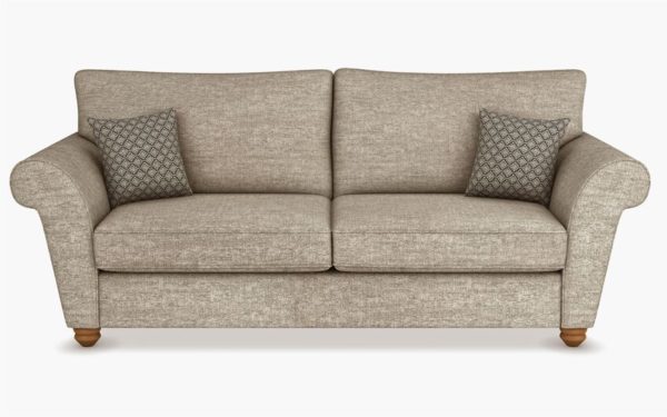 ScS Living Cream Aurora Fabric 3 Seater Sofa Standard Back | Sofa Sale