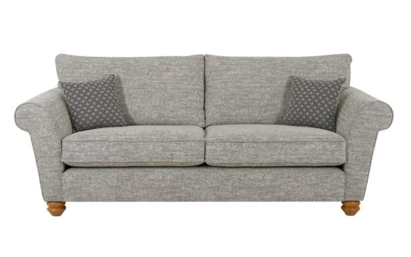 ScS Living Grey Aurora Fabric 3 Seater Sofa Standard Back | Sofa Sale