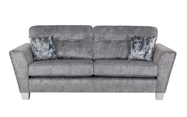 ScS Living Grey Esme Fabric 3 Seater Sofa