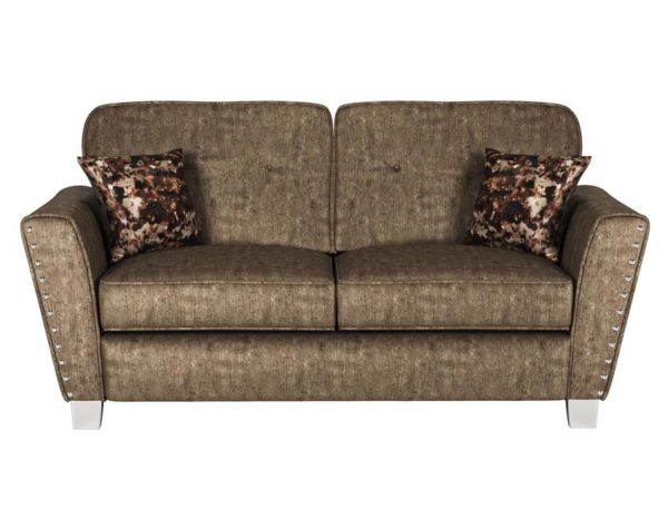 ScS Living Brown Esme Fabric 2 Seater Sofa