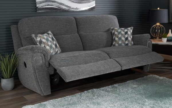 ScS Living Ashton Fabric 3 Seater Manual Recliner Sofa