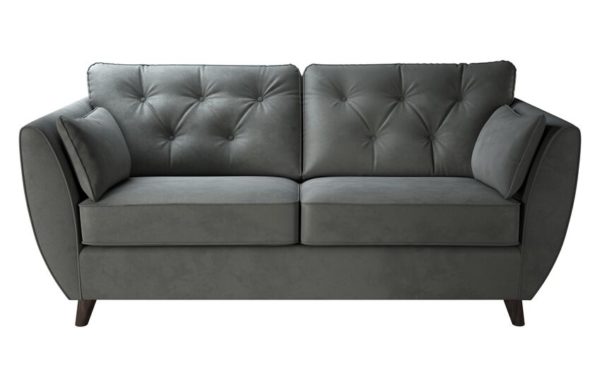 ScS Living Hoxton Grey 3 Seater Sofa | Fabric 3 Seater Sofa