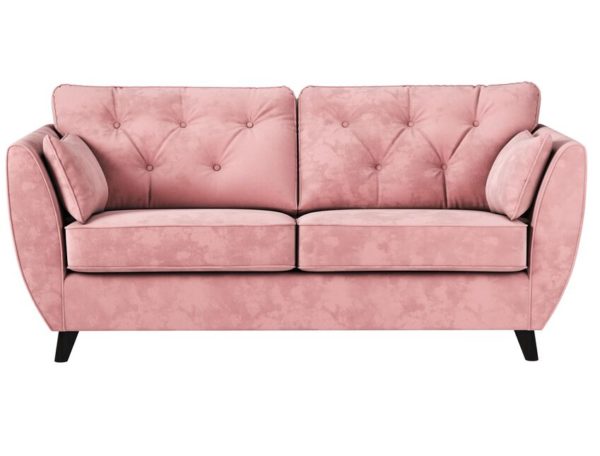 ScS Living Hoxton Pink 3 Seater Sofa | Fabric 3 Seater Sofa