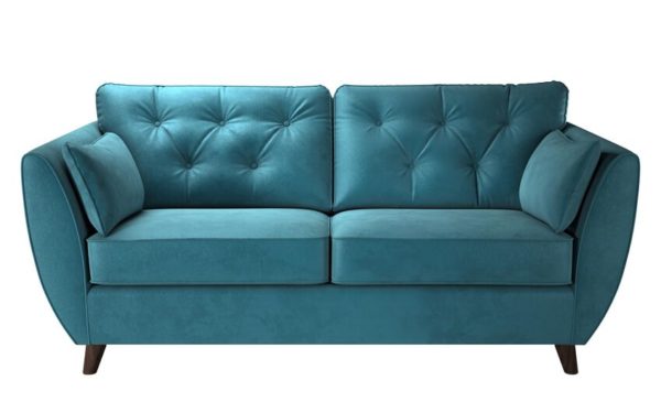 ScS Living Hoxton Blue 3 Seater Sofa | Fabric 3 Seater Sofa