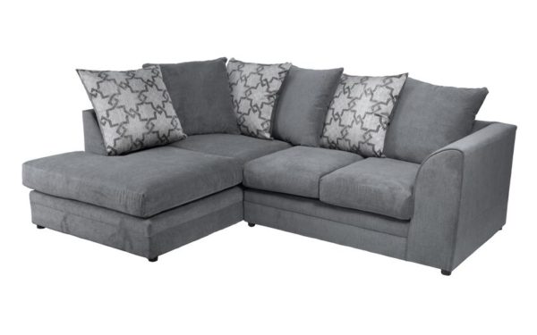 Storm Grey Corner Sofa | Fabric Corner Sofa