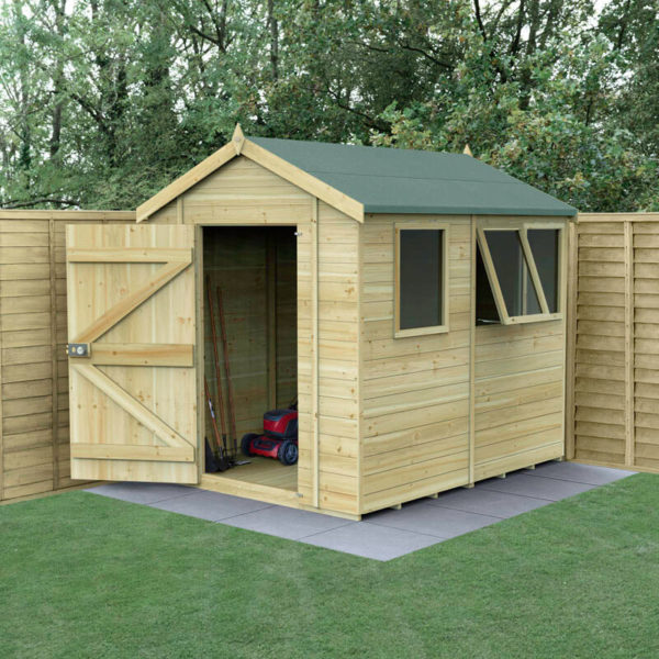 8' x 6' Forest Timberdale 25yr Guarantee Tongue & Groove Pressure Treated Apex Shed â?? 3 Windows (2.5m x 1.98m)